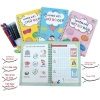 Combo 3 quyển luyện viết chữ, viết số, luyện nét cơ bản kèm bút mực thần kỳ