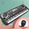 Đàn Piano Điện Tử 61 Phím Cho Bé Chơi Đàn Phát Triển Năng Khiếu Tặng Kèm Mic Cáp Sạc USB 1