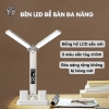 Đèn Học Led Để Bàn Có Đồng Hồ Hiển Thị LCD 3 màu sắc 1