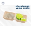 Việt Nhật - Mã 1220 Đĩa Chấm Phíp Vuông 2 Ngăn 1