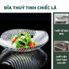 Đĩa Thủy Tinh Hình Chiếc Lá Trắng 3