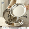 SG: Set 3 đĩa sâu inox đựng thực phẩm size 20-22-24cm