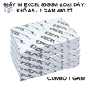 GIẤY IN A4 CAO CẤP (1GRAM= 1 lốc)(T5) (Lốc)