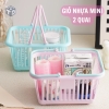 Giỏ Nhựa Mini Đa Năng Đựng Đồ Có Tay Cầm Tiện Dụng 1