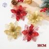 Hoa Trạng Nguyên Kép Phủ Nhũ 16CM 1
