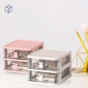 Hộp 2 ngăn để bàn mini có ngăn kéo tai thỏ, kệ để bút mini 1