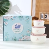 Hộp 3 Bát Sứ Họa Tiết Thiên Nga ko nao vc