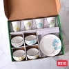 Hộp 9 Món Ly Chén Dĩa Sứ Sang Trọng 2