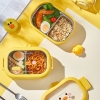 Hộp cơm 2 ngăn hình vịt vàng dễ thương có nắp trong dung tích 950ml-2