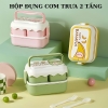 Hộp Cơm Trưa Hai Tầng Họa Tiết Trái Cây 2