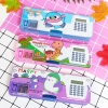 Hộp Đựng Bút 2 Mặt hoạt hình Có Máy Tính