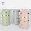 HỘP ĐỰNG CƠM( CÀ MEN) 4 TẦNG INOX BẰNG LÚA MẠCH (T60) (Hộp)