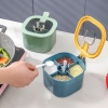 HỘP ĐỰNG GIA VỊ 4 NGĂN CÓ NẮP ĐẬY KÈM MUỖNG