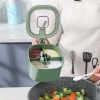 HỘP ĐỰNG GIA VỊ 4 NGĂN CÓ NẮP ĐẬY KÈM MUỖNG