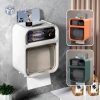 Hộp đựng giấy vs dán tường có nắp chống nước và cây móc giấy (T30) (Cái)