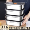 Hộp Đựng Thực Phẩm Inox 2200ml Có Nắp lỗ tròn hồng đậy kín 2