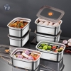 Hộp Đựng Thực Phẩm Inox Có Nắp Chân Không 1500ml - 1