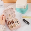 Hộp Đựng Trang Sức Bằng Vải Nhung Có Dây Khóa Kéo