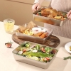 HỘP LẠNH CÓ NẮP TO HÌNH CHỮ NHẬT INOX 304 SIZE 20x25x6cm