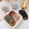 Hộp mica 100 dây chun buộc tóc Hàn quốc đủ màu