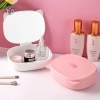 Hộp nhựa Gương Trang Điểm Để Bàn Gấp Gọn tai mèo (T48) - Cai