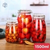 Hũ Thủy Tinh Nắp Cài Kín Hơi Đựng Thực Phẩm Có Gioăng Cao Su 1500ml 1