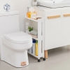 Kệ Dẹp 3 Tầng trắng để gia vị, nhà tắm có bánh xe (T20) (Cái)