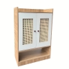 Kệ Gỗ 36 Đựng Đồ Cửa Mây 2 cánh tổ ong hở dưới 60-90-30cm