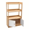 Kệ gỗ 37 Kệ Tủ bếp, Lò Vi Sóng 4 tầng Có Ngăn Tủ dưới 100-60-30