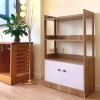 Kệ gỗ 37 Kệ Tủ bếp, Lò Vi Sóng 4 tầng Có Ngăn Tủ dưới 100-60-30