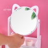 KỆ MỸ PHẨM 2 TẦNG KÈM GƯƠNG HÌNH MÈO(Kệ mèo)