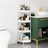 Kệ nhựa góc tam giác để đựng đồ đa năng 3-4 tầng bé màu trắng