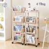 Kệ Sách nhựa 4 Tầng Có Bánh Xe Đa Năng 1