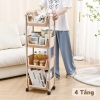 Kệ Sách nhựa 4 Tầng Có Bánh Xe Đa Năng 2
