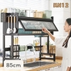 Kệ Tủ Úp Chén Có Nắp Đậy Trên Bồn Rửa Bát 85cm 3