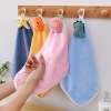 Khăn Lau Tay Treo Tường Lông Cừu San Hô Mềm Mại 2