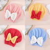 Khăn ủ tóc quấn tóc hình nơ gội đầu cao cấp vải cotton mềm mại 2
