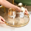 KHAY ĐỰNG ĐỒ TRÒN MICA CÓ 2 QUAI