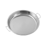 Khay Inox Tròn Có Tay Cầm 24cm 3
