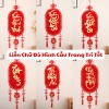 Liễn Chữ Đỏ Hình Cầu Trang Trí Tết 3
