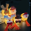Lồng Đèn Noel Giỏ Tre Có Đèn nháy