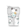 Ly Giữ Nhiệt Hoạt Hình 400ML Kèm Sticker Quai Xách thú nổi