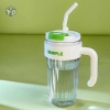 Ly Nhựa chứ Simple Có Quai + ống hút Cầm 920ML Mã JU128 (T50)- (Cái)