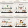 Miếng Giấy Dán Nhà Bếp Cách Nhiệt Chống Dầu Mỡ 3D Họa Tiết 60x90cm