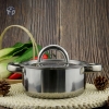 Nồi inox kèm nắp cao cấp 18cm (T90) (Cái)