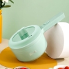 Nồi Lẩu Điện có tay cầm dài Electric Pot Size 20 có hấp (nắp vỏ 1 màu)