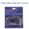 Ổ Khoá Chống Trộm Chữ U Santiao Không Gỉ 2