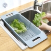 Rổ Nhựa Gác Bồn Rửa Chén Gấp Gọn (T80) - Mới (Cái)