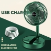 Quạt tích điện mini để bàn gấp tròn Super