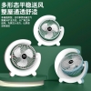 Quạt Để Bàn vầng trăng khuyết có 2 chân nhỏ, logo chữ Fan ở giữa